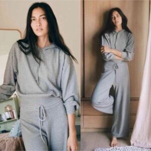 Christy Dawn Cotton Gray Sweatsuit Set XS